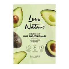 Maitinamoji plaukų kaukė Oriflame Nourishing Love Nature, su avokadais, 30 ml kaina ir informacija | Priemonės plaukų stiprinimui | pigu.lt