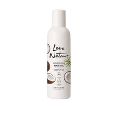 Maitinamasis plaukų aliejus su kokosų aliejumi Oriflame Love Nature Hair Oil, 100 ml kaina ir informacija | Priemonės plaukų stiprinimui | pigu.lt