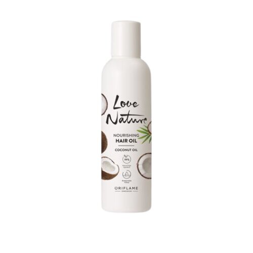 Maitinamasis plaukų aliejus su kokosų aliejumi Oriflame Love Nature Hair Oil, 100 ml цена и информация | Priemonės plaukų stiprinimui | pigu.lt