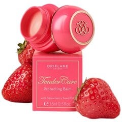 Lūpų balzamas Oriflame Tender Care Strawberry, 15 ml kaina ir informacija | Lūpų dažai, blizgiai, balzamai, vazelinai | pigu.lt