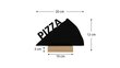 Dvipusė kreidos lenta Pizza Allboards, 20x12 cm, 4 vnt. kaina ir informacija | Kanceliarinės prekės | pigu.lt