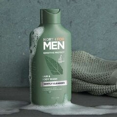 Kūno ir plaukų prausimosi želė Oriflame North For Men Sensitive Protect Body Wash, 250 ml цена и информация | Масла, гели для душа | pigu.lt