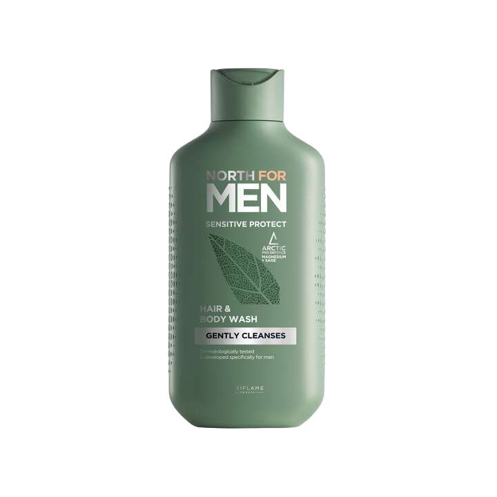 Kūno ir plaukų prausimosi želė Oriflame North For Men Sensitive Protect Body Wash, 250 ml kaina ir informacija | Dušo želė, aliejai | pigu.lt