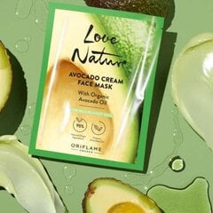 Кремовая маска для лица Love Nature с органическим маслом авокадо цена и информация | Маски для лица, патчи для глаз | pigu.lt