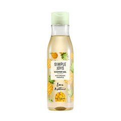 Dušo gelis Oriflame Simple Joys Love Nature Shower Gel With Organic Pineapple, 250 ml kaina ir informacija | Dušo želė, aliejai | pigu.lt