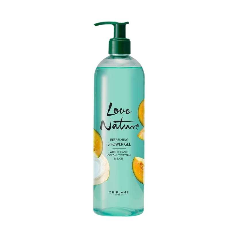 Dušo želė Oriflame Love Nature, su kokosų vandeniu ir melionu, 500 ml kaina ir informacija | Dušo želė, aliejai | pigu.lt