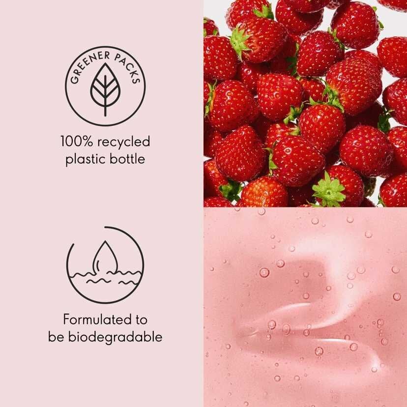 Dušo gelis Oriflame Simple Joys Love Nature Shower Gel With Organic Strawberry, 250 ml kaina ir informacija | Dušo želė, aliejai | pigu.lt