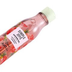 Dušo gelis Oriflame Simple Joys Love Nature Shower Gel With Organic Strawberry, 250 ml kaina ir informacija | Dušo želė, aliejai | pigu.lt