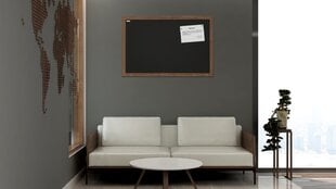 Magnetinė kreidinė lenta su mediniu rėmu Allboards, 100x80 cm цена и информация | Канцелярские товары | pigu.lt