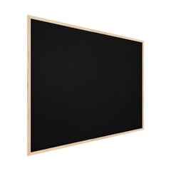 Kamštinė lenta, juoda, 120x90 cm kaina ir informacija | Kanceliarinės prekės | pigu.lt