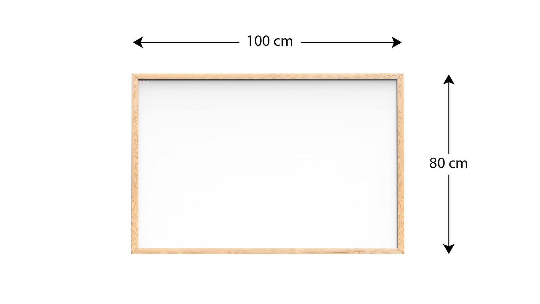 Magnetinė lenta su mediniu rėmu Allboards, 100x80 cm kaina ir informacija | Kanceliarinės prekės | pigu.lt