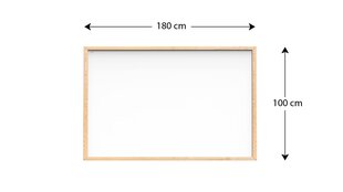 Magnetinė lenta su medinu rėmu Allboards, 180x100 cm цена и информация | Канцелярские товары | pigu.lt