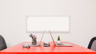 Magnetinė lenta su baltu rėmu Allboards, 30x70 cm цена и информация | Kanceliarinės prekės | pigu.lt