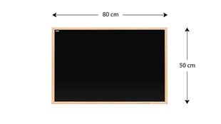 Magnetinė kreidinė lenta su mediniu rėmu Allboards, 80x50 cm kaina ir informacija | Kanceliarinės prekės | pigu.lt