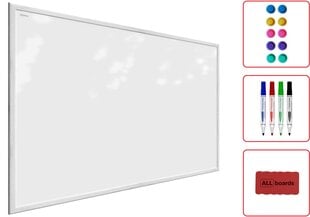 Magnetinė lenta su baltu rėmeliu, 90x60 cm цена и информация | Kanceliarinės prekės | pigu.lt