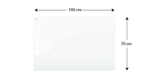 Magnetinė stiklinė lenta Allboards, 100x70 цена и информация | Канцелярские товары | pigu.lt
