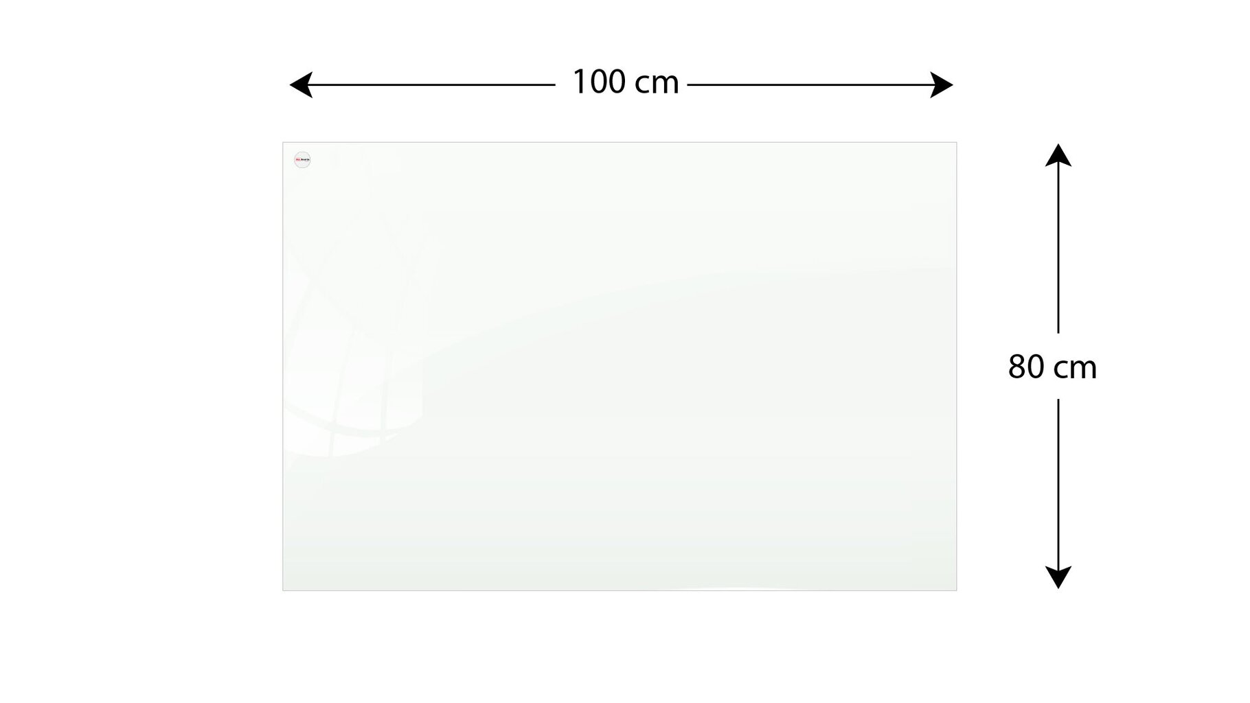 Magnetinė stiklinė lenta Allboards, 100x80 cm kaina ir informacija | Kanceliarinės prekės | pigu.lt
