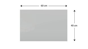 Stiklinė magnetinė lenta Allboards, 60x40 cm цена и информация | Канцелярские товары | pigu.lt