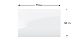 Magnetinė stiklinė lenta Allboards, 150x100 cm цена и информация | Канцелярские товары | pigu.lt
