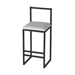 Baro kėdė Nordic, juoda/pilka цена и информация | Стулья для кухни и столовой | pigu.lt