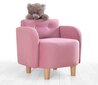 Vaikiškas fotelis Hanah Home Volie, rožinis цена и информация | Vaikiški sėdmaišiai, foteliai, pufai | pigu.lt
