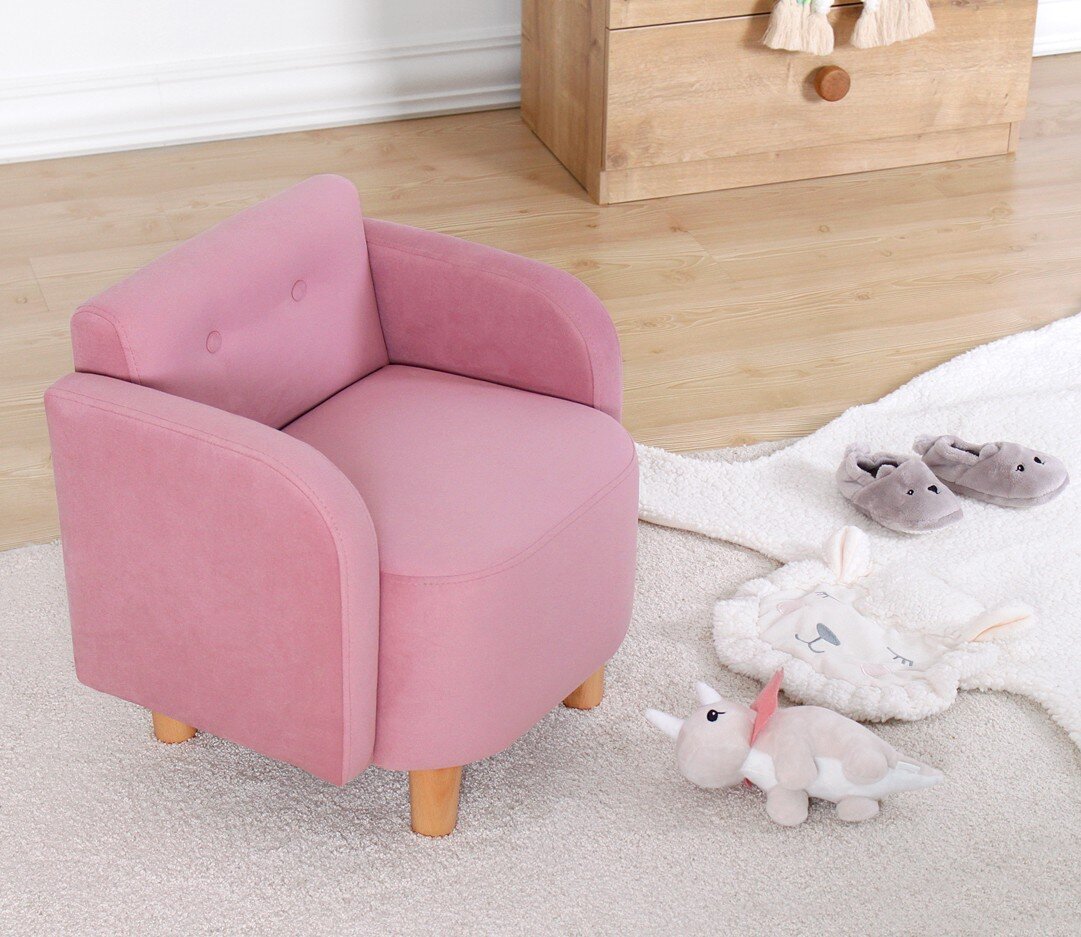 Vaikiškas fotelis Hanah Home Volie, rožinis цена и информация | Vaikiški sėdmaišiai, foteliai, pufai | pigu.lt