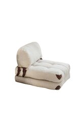 Fotelis Fold Teddy, smėlio spalvos kaina ir informacija | Svetainės foteliai | pigu.lt