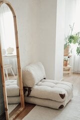 Fotelis Fold Teddy, smėlio spalvos цена и информация | Кресла в гостиную | pigu.lt