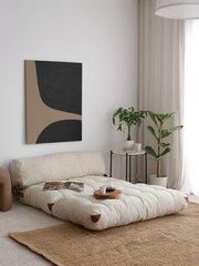 Sofa-lova Fold Teddy, smėlio spalvos kaina ir informacija | Sofos | pigu.lt