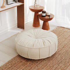 Grindų pagalvė Atelier Del Sofa Vintage Teddy, balta kaina ir informacija | Sėdmaišiai ir pufai | pigu.lt