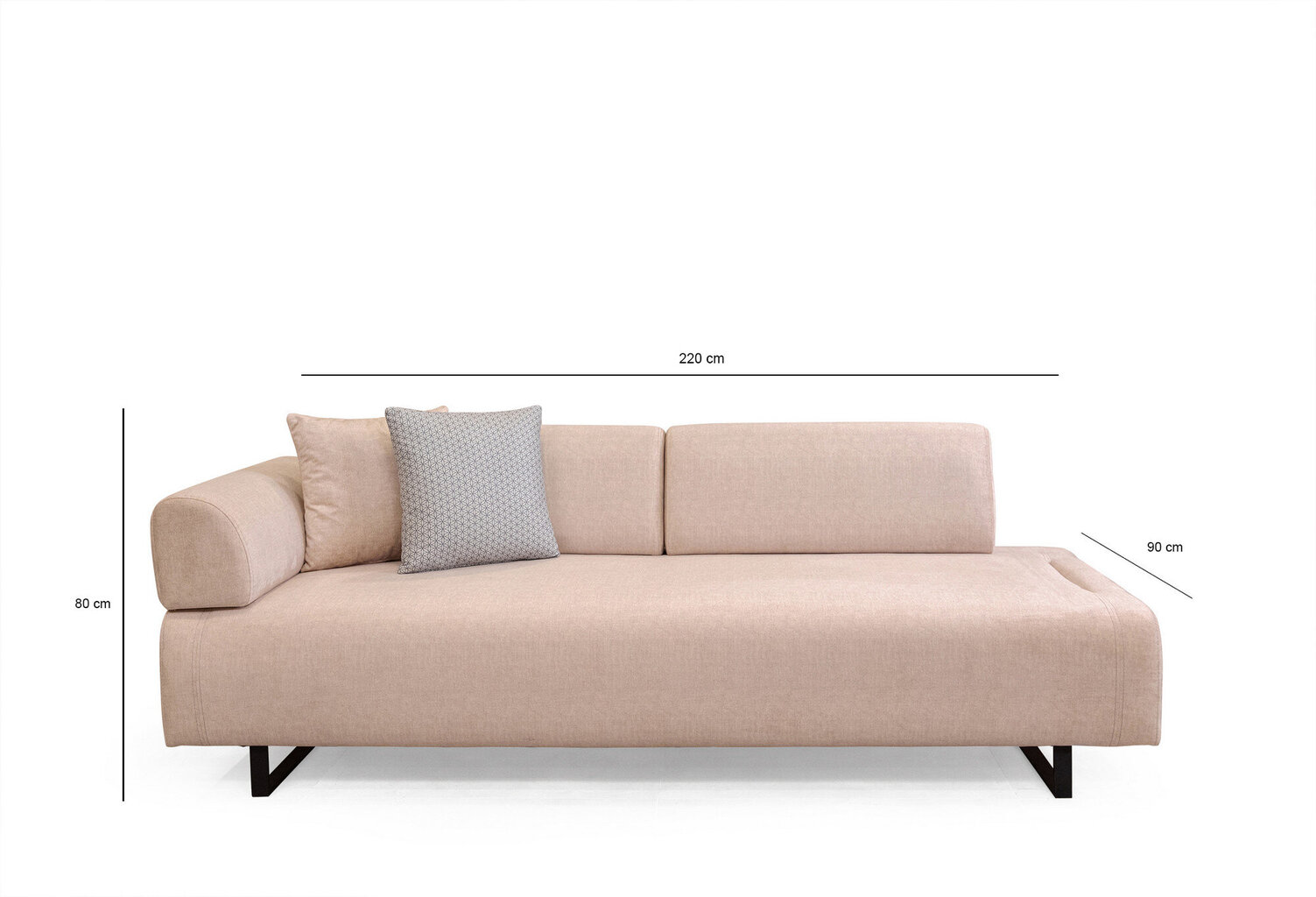 Sofa-lova Infinity, smėlio spalvos kaina ir informacija | Sofos | pigu.lt