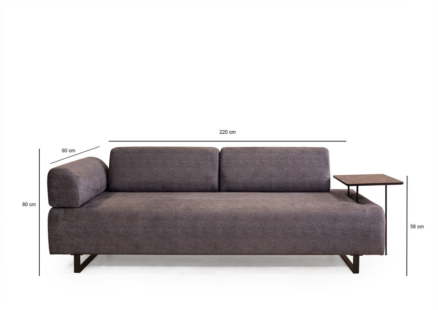 Sofa-lova Infinity, pilka kaina ir informacija | Sofos | pigu.lt