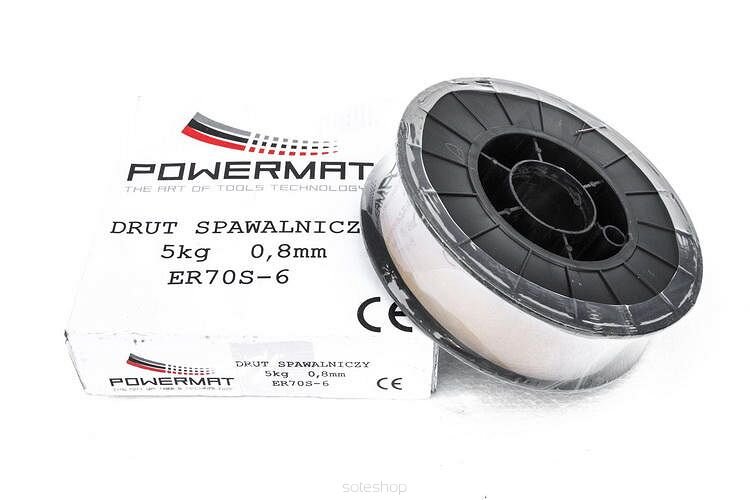 Suvirinimo viela 0,8mm. 5kg, Powermat kaina ir informacija | Suvirinimo aparatai, lituokliai | pigu.lt