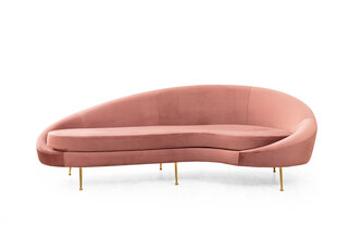 Sofa Eses, rožinė kaina ir informacija | Sofos | pigu.lt