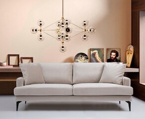 Sofa Papira, smėlio spalvos цена и информация | Диваны | pigu.lt