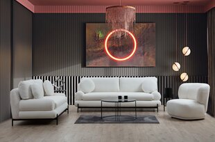 Sofa Livorno, balta цена и информация | Диваны | pigu.lt