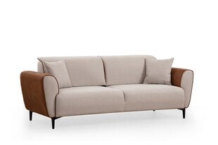 Sofa-lova Aren, smėlio spalvos цена и информация | Диваны | pigu.lt