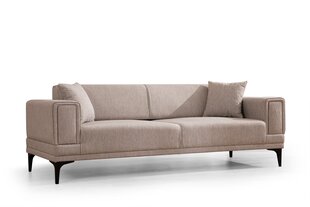 Sofa-lova Horizon, smėlio spalvos kaina ir informacija | Sofos | pigu.lt