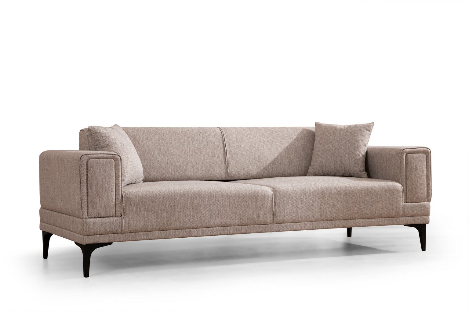 Sofa-lova Horizon, smėlio spalvos kaina ir informacija | Sofos | pigu.lt