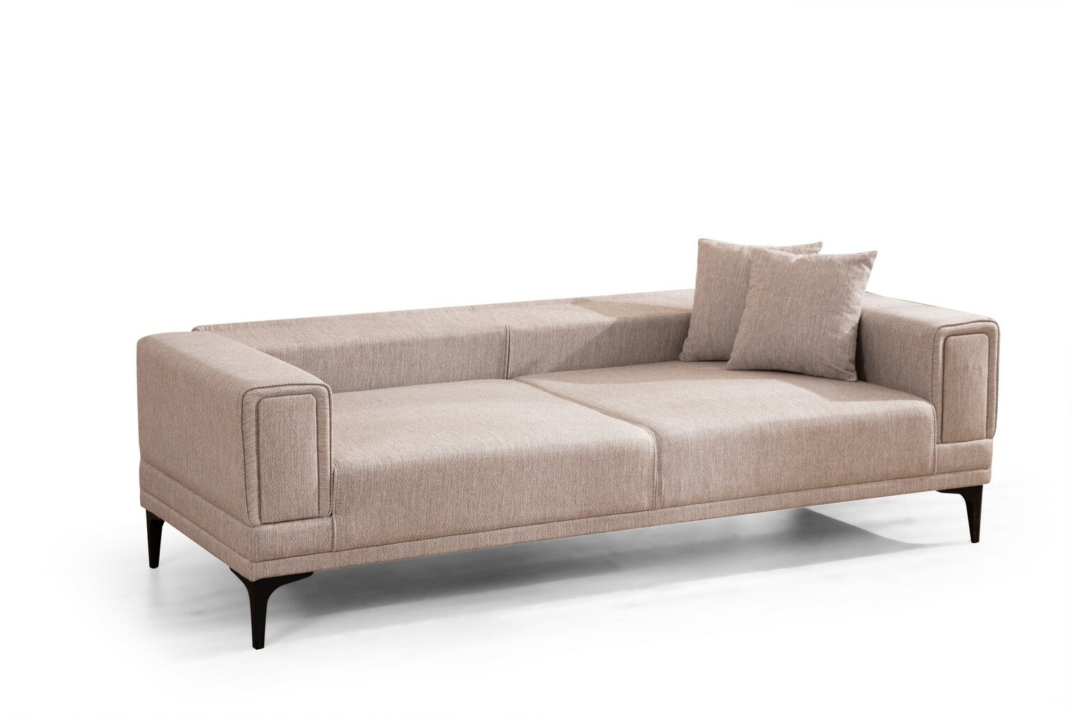 Sofa-lova Horizon, smėlio spalvos kaina ir informacija | Sofos | pigu.lt