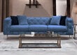 Sofa Como, mėlyna цена и информация | Sofos | pigu.lt