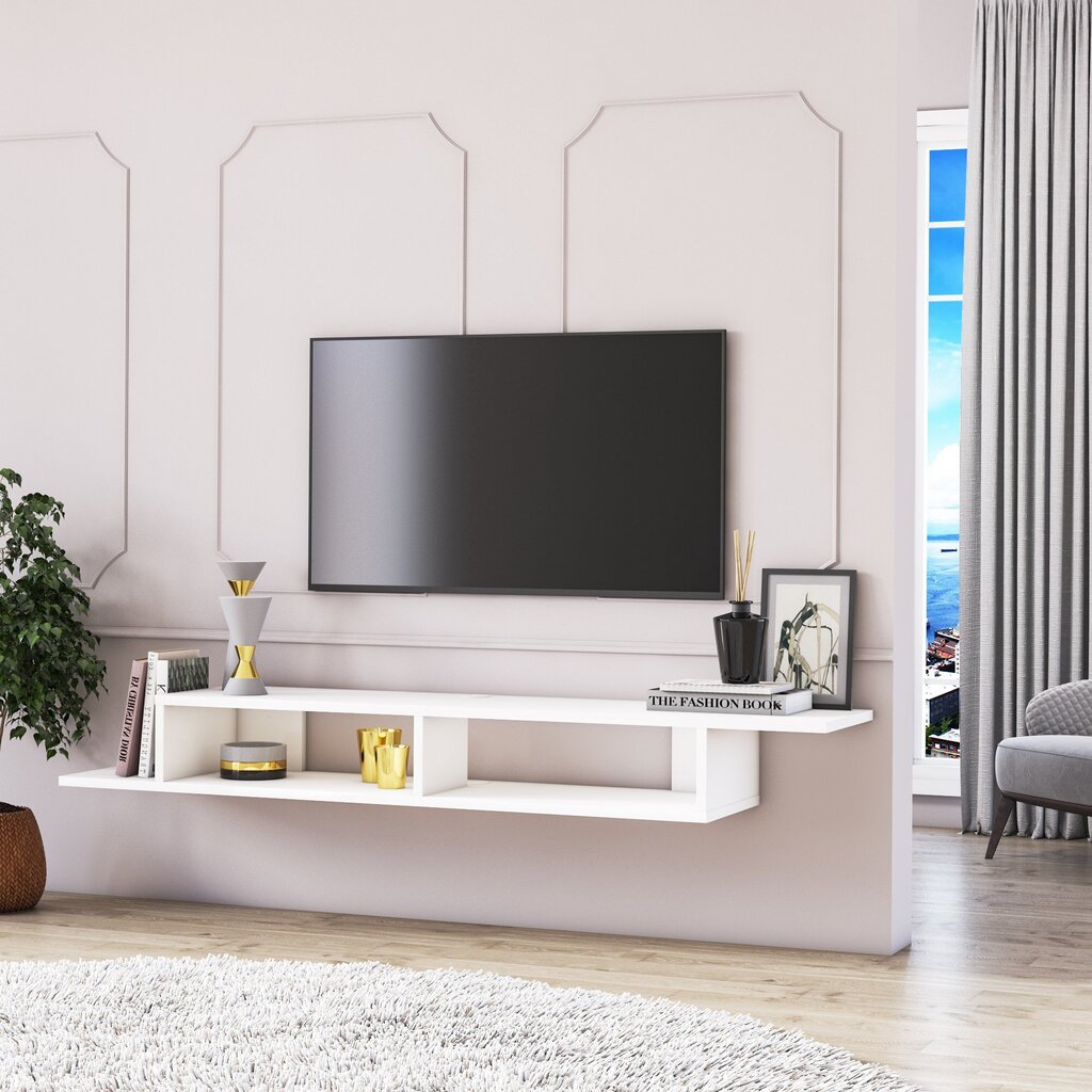 TV spintelė Kalune Design Numudio, balta kaina ir informacija | TV staliukai | pigu.lt
