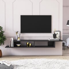 TV spintelė Kalune Design Numudio, juodas цена и информация | Тумбы под телевизор | pigu.lt