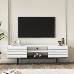 TV staliukas Kalune Design Colosseo, baltas/juodas цена и информация |  Тумбы под телевизор | pigu.lt