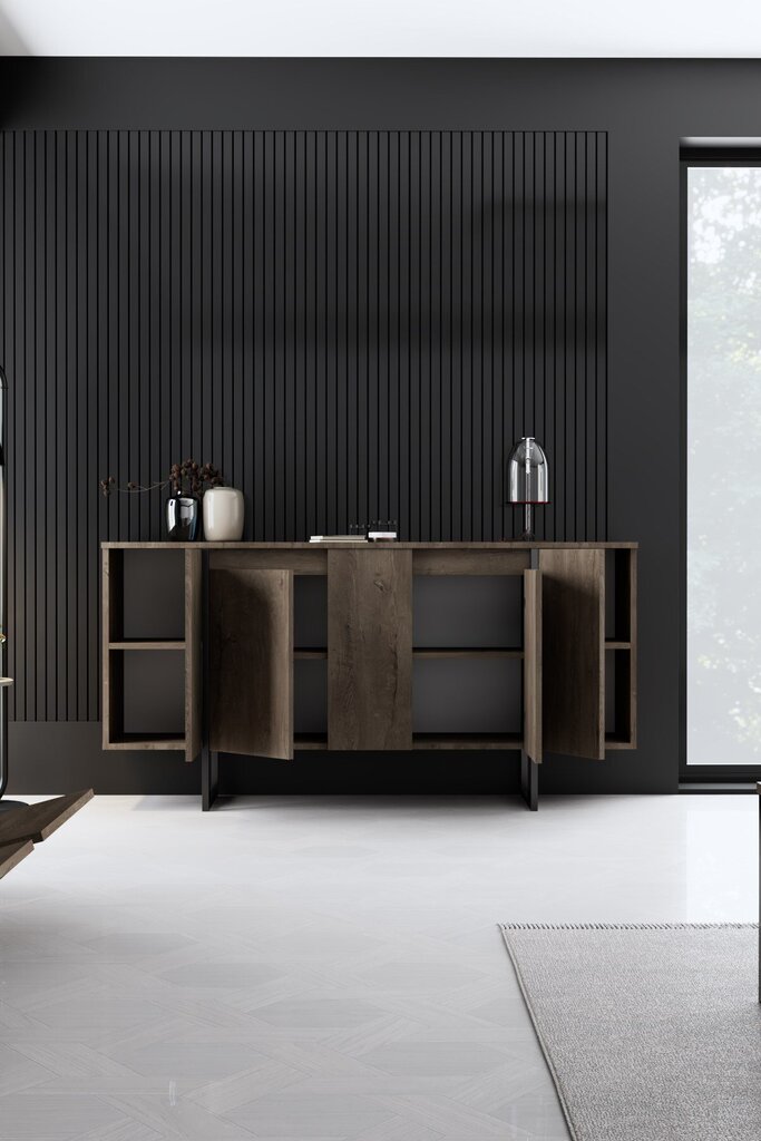 Komoda Kalune Design Luxe, ruda/juoda цена и информация | Komodos | pigu.lt