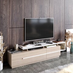 TV staliukas Kalune Design Pia, rudas/baltas kaina ir informacija | TV staliukai | pigu.lt
