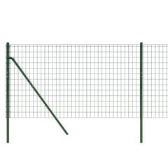 Vielinė tinklinė tvora, žalia, 0,8x25m, galvanizuotas plienas цена и информация | Заборы и принадлежности к ним | pigu.lt