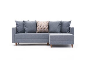 Kampinė sofa-lova Aydam Right, mėlyna цена и информация | Угловые диваны | pigu.lt