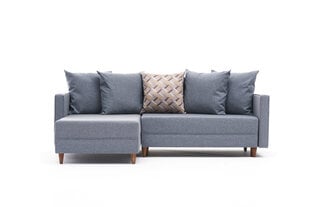 Kampinė sofa-lova Aydam Left, mėlyna цена и информация | Угловые диваны | pigu.lt