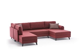 Kampinė sofa-lova Belen, raudona kaina ir informacija | Minkšti kampai | pigu.lt